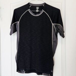 REI Short Sleeve Crew Shirt Black Sz MED